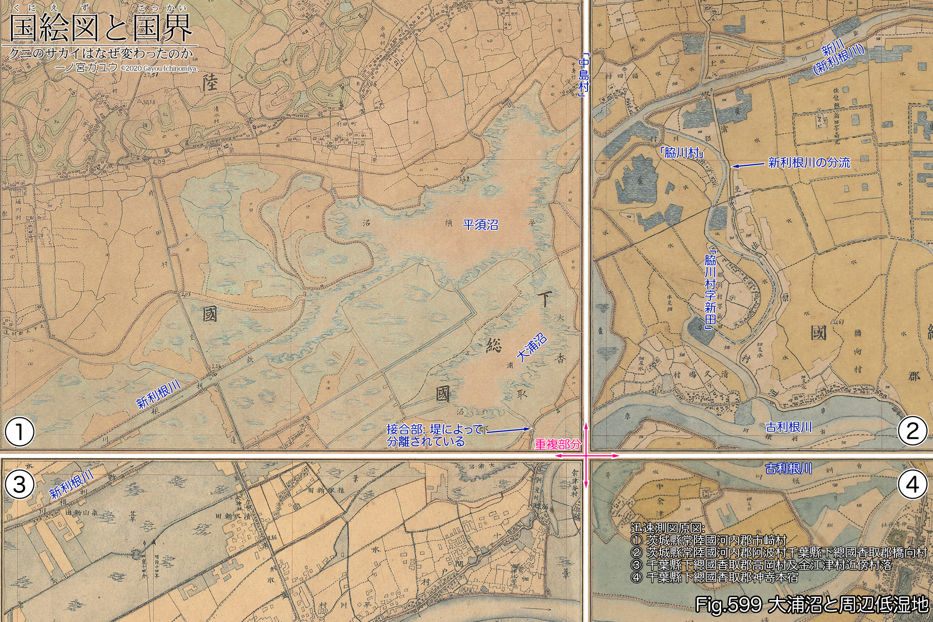 Fig.599: 大浦沼と周辺低湿地